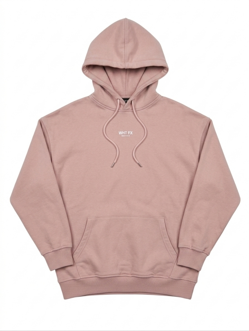 Rare White Fox Boutique Essentials Oversized Hoodie Moth Rose Pink M/L